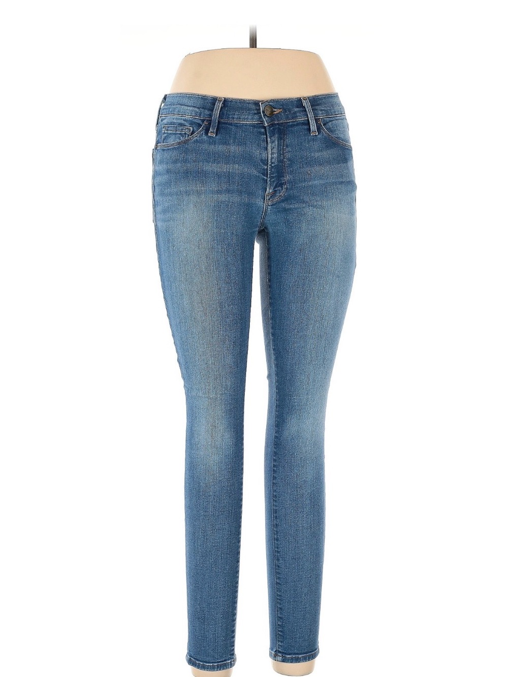Frame Denim Women's Skinny Jeans in Medium Blue Wash